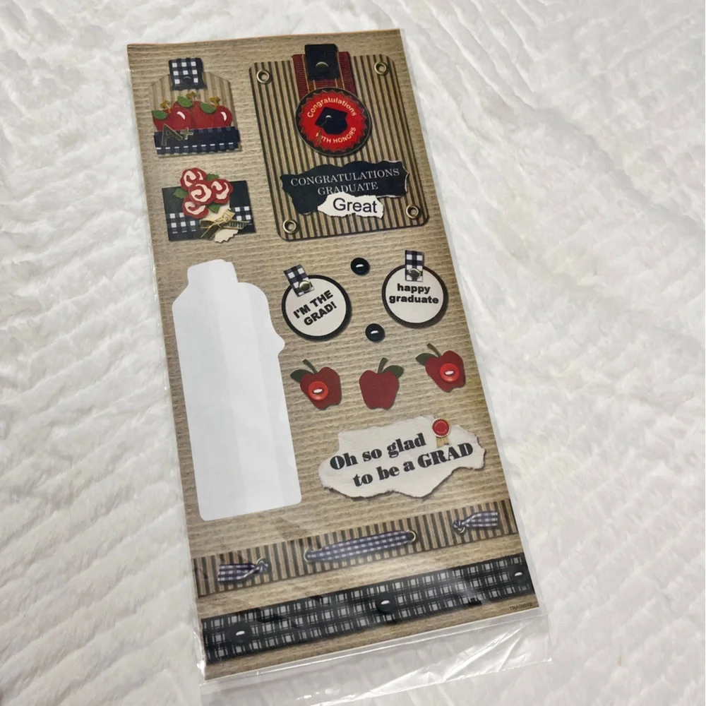Soft Spoken Scrapbook‎ Stickers Set Pregnancy Baby Girl